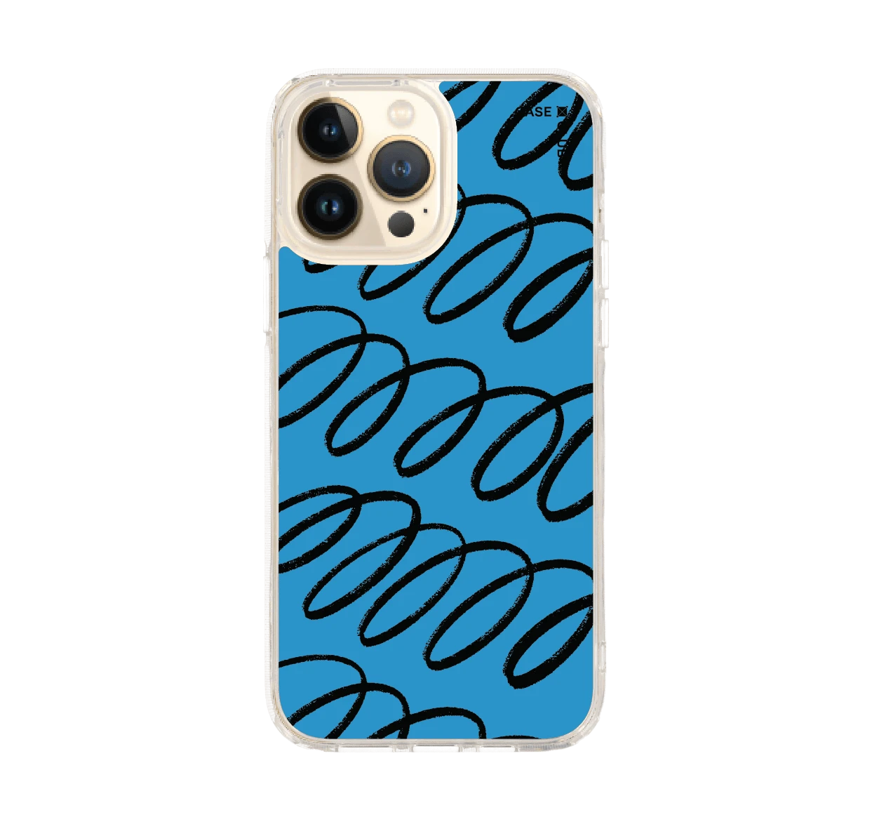 blue & black curvy pattern